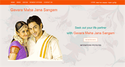 Desktop Screenshot of gavaramahajanamatrimony.com